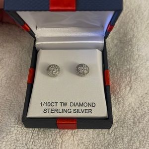 New worn diamond earrings